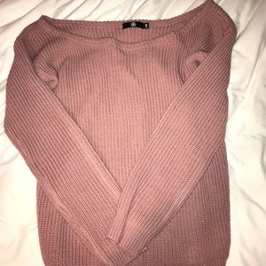 Off the shoulder sweater